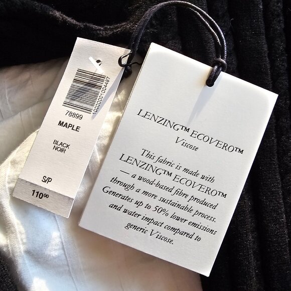 Aritzia Sunday Best Maple Longsleeve Bodycon Dress - 2020 - Black - Sz S - NWT - Picture 5 of 16